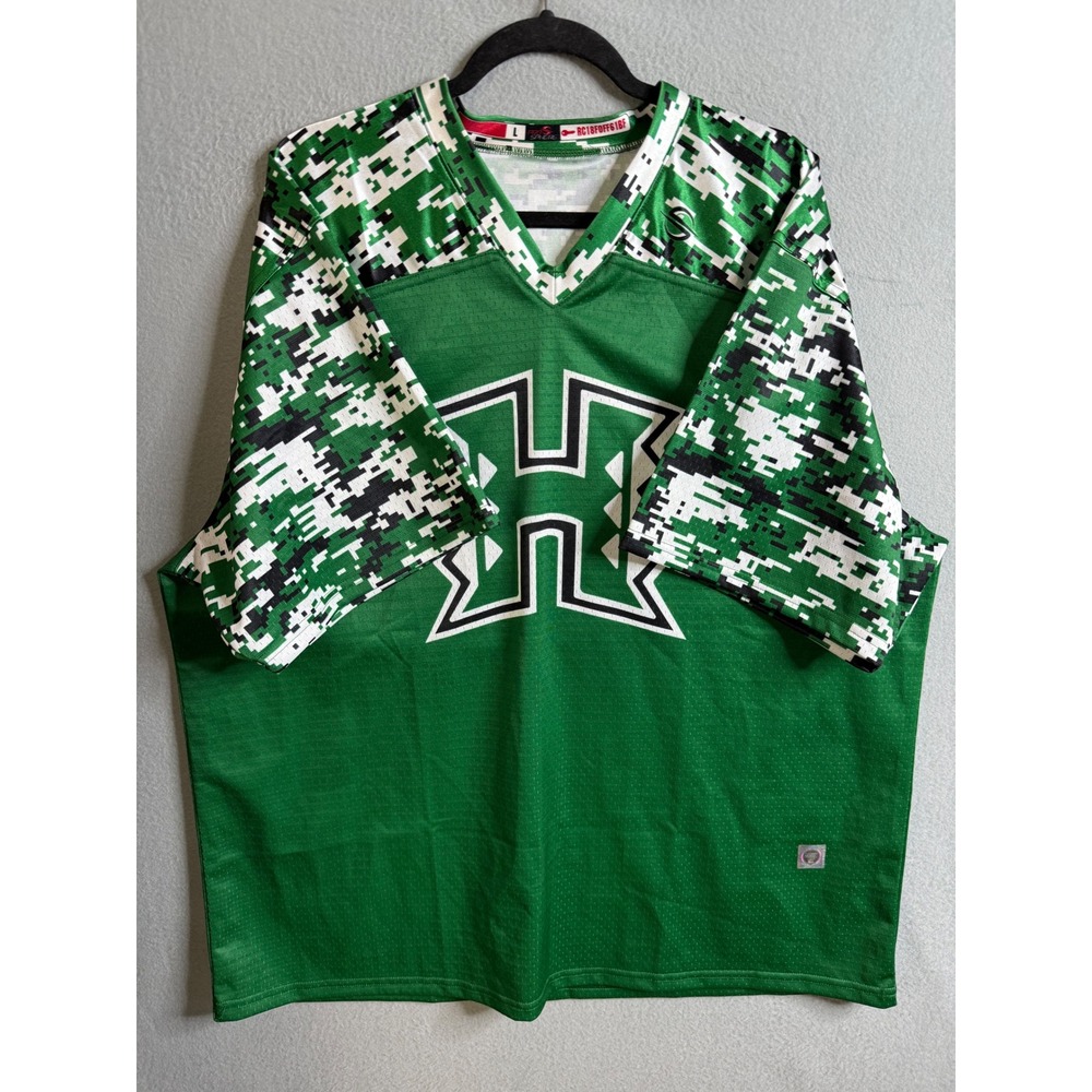 University of Hawaii Football Jersey Men's Large Green‎ Camo